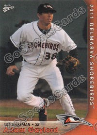 2011 Delmarva Shorebirds Adam Gaylord