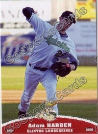 2009 Clinton LumberKings Adam Harben