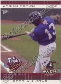 2005 Pacific Coast League All-Star Game Multi-Ad Adrian Brown