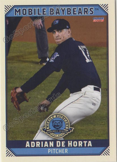 2019 Mobile Baybears Adrian De Horta