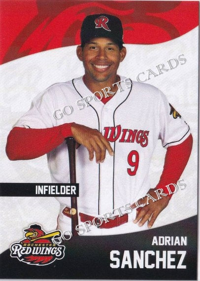 2021 Rochester Red Wings Adrian Sanchez – Go Sports Cards