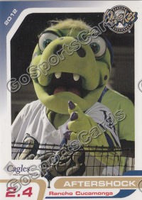 2012 Rancho Cucamonga Quakes Aftershock Mascot