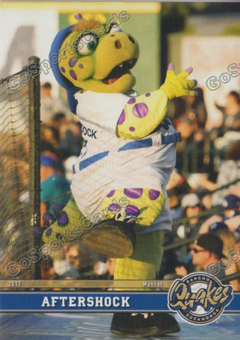 2017 Rancho Cucamonga Quakes Aftershock Mascot