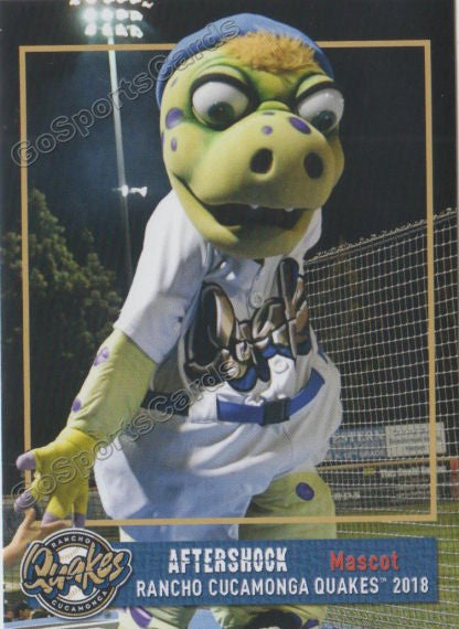 2018 Rancho Cucamonga Quakes Aftershock Mascot