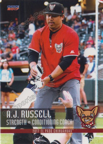 2017 El Paso Chihuahuas Aj Russell