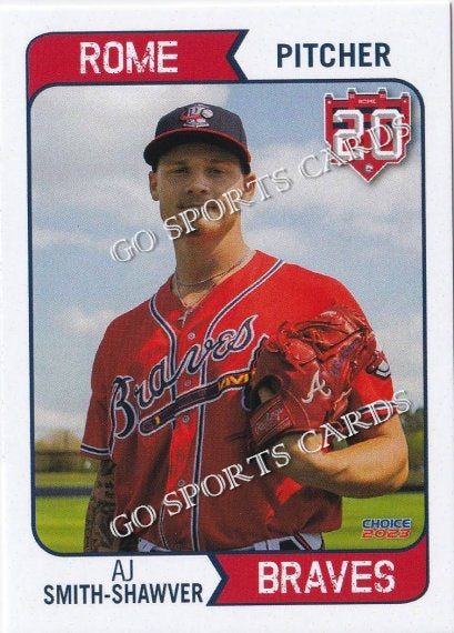 2023 Mississippi Braves AJ Smith Shawver – Go Sports Cards