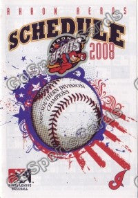 2008 Akron Aeros Pocket Schedule