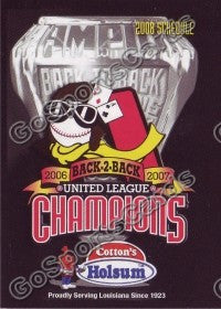 2008 Alexandria Aces Pocket Schedule