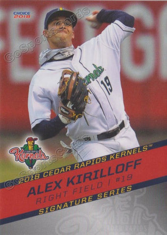 2018 Cedar Rapids Kernels Alex Kirilloff