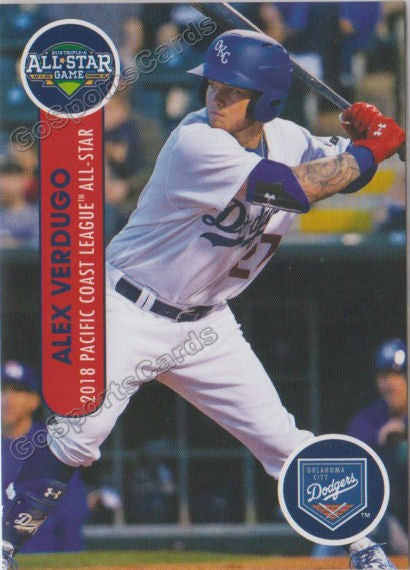 Alex Burg Card 2018 Oklahoma City Dodgers Team Card