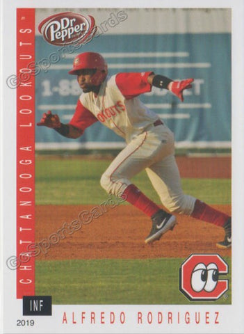 2019 Chattanooga Lookouts Alfredo Rodriguez