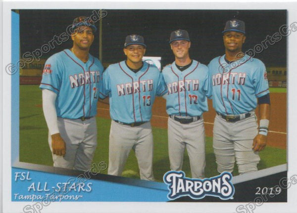 2019 Tampa Tarpons All Stars Dermis Garcia Isiah Gilliam Jason Lopez Braden Bristo