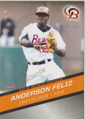 2018 Bowie Baysox Anderson Feliz