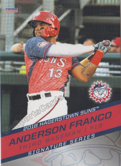 2018 Hagerstown Suns Anderson Franco