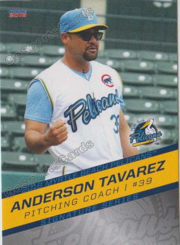 2018 Myrtle Beach Pelicans Anderson Tavarez