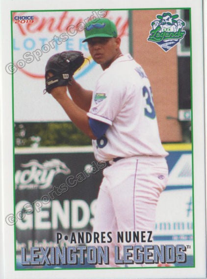 2019 Lexington Legends Andres Nunez