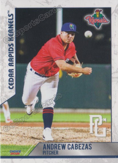 2022 Cedar Rapids Kernels Andrew Cabezas – Go Sports Cards