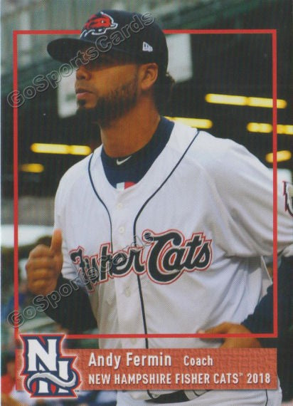 2018 New Hampshire Fisher Cats Andy Fermin – Go Sports Cards