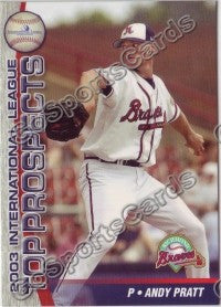 2003 International League Top Prospects Choice Andy Pratt