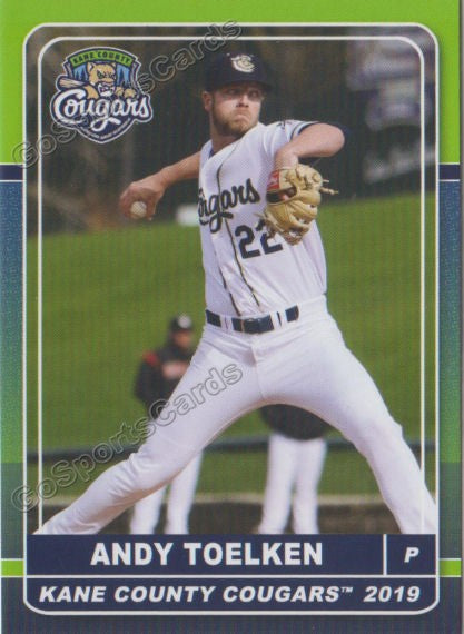 2019 Kane County Cougars Andy Toelken