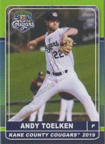 2019 Kane County Cougars Andy Toelken