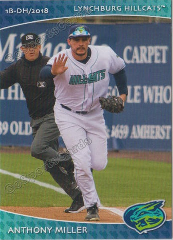 2018 Lynchburg Hillcats Anthony Miller