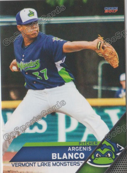 2017 Vermont Lake Monsters Argenis Blanco