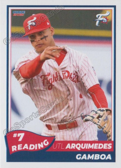 2021 Reading Fightin Phils Update Arquimedes Gamboa