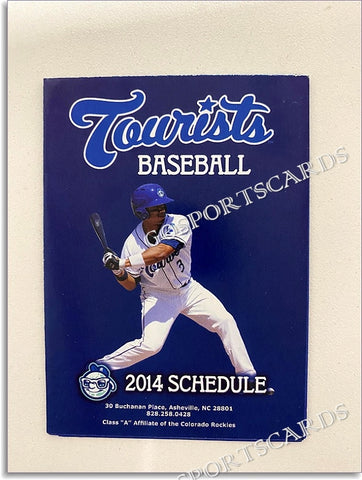 2014 Asheville Tourists Pocket Schedule