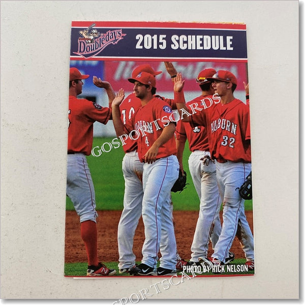 2015 Auburn Doubledays Pocket Schedule