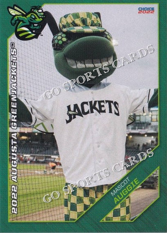 2022 Augusta GreenJackets Auggie Mascot