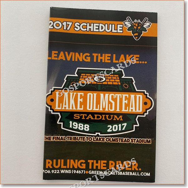 2017 Augusta GreenJackets Pocket Schedule