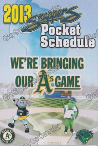 2013 Beloit Snappers Pocket Schedule