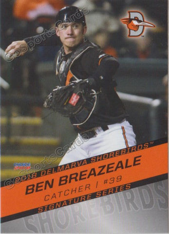 2018 Delmarva Shorebirds Ben Breazeale