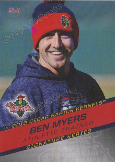 2018 Cedar Rapids Kernels Ben Myers