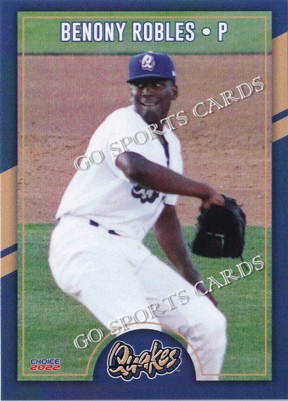 2022 Rancho Cucamonga Quakes Benony Robles