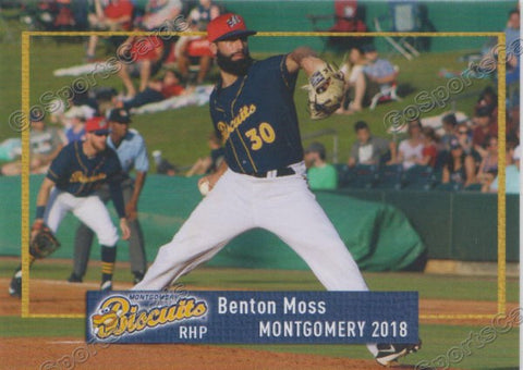 2018 Montgomery Biscuits Benton Moss