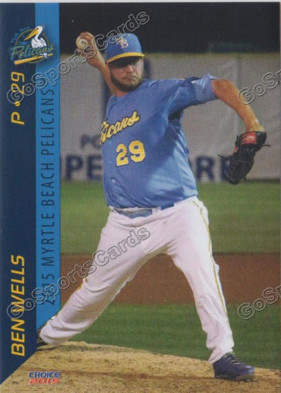 2015 Myrtle Beach Pelicans Ben Wells