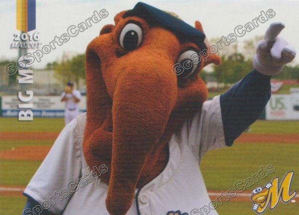 2016 Montgomery Biscuits Big Mo Mascot – Go Sports Cards