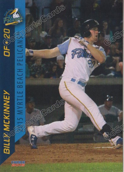 2015 Myrtle Beach Pelicans Billy McKinney