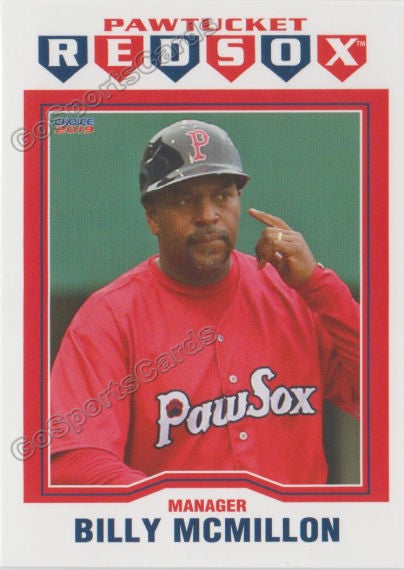 2019 Pawtucket Red Sox Billy McMillon