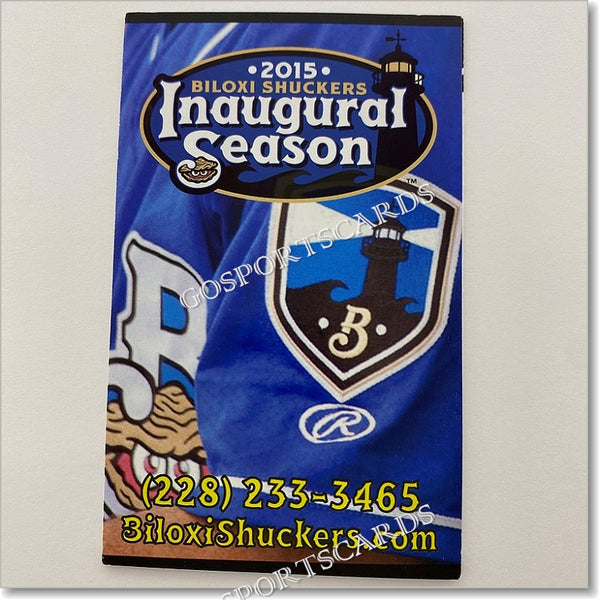 2015 Biloxi Shuckers Pocket Schedule