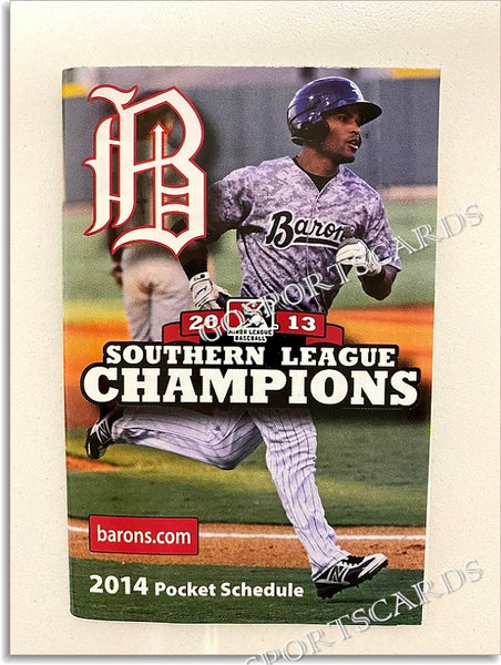 2014 Birmingham Barons Pocket Schedule