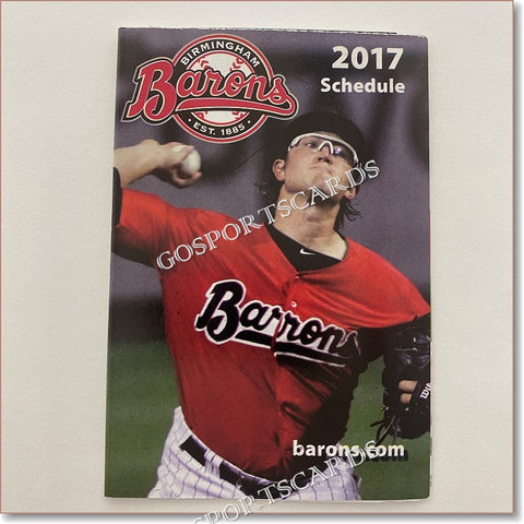 2017 Birmingham Barons Pocket Schedule