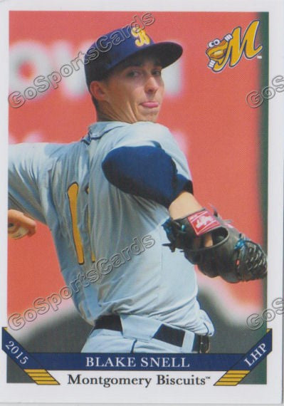 2015 Montgomery Biscuits Blake Snell – Go Sports Cards