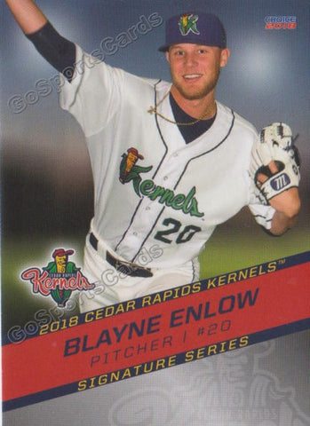 2018 Cedar Rapids Kernels Blayne Enlow