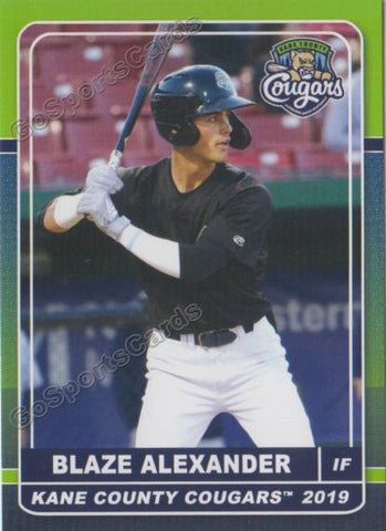 2019 Kane County Cougars Blaze Alexander