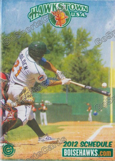 2012 Boise Hawks Pocket Schedule (Reggie Golden)