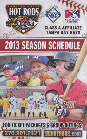 2013 Bowling Green Hot Rods Pocket Schedule