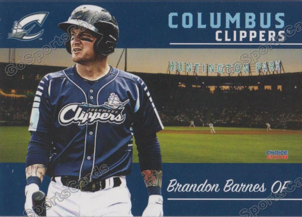 2018 Columbus Clippers Brandon Barnes